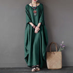 Long Loose Vintage Boho Dress