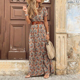 Women Elegant Button Down Long Shirt Dress