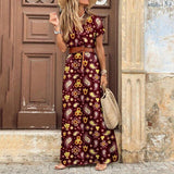 Women Elegant Button Down Long Shirt Dress