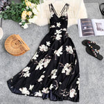 Floral Summer Dress with Sexy V-neck