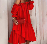 Bohemian Irregular Hem Dress