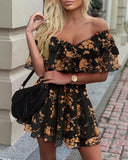 Elegant Mini with Off Shoulder Ruffles