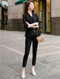 Women's Suit Pants Two Piece Set