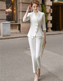 Women's Suit Pants Two Piece Set