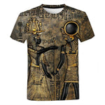 Unisex Ancient Black Egyptian 3D Printed Art T-shirt