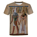 Unisex Ancient Black Egyptian 3D Printed Art T-shirt