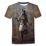 Unisex Ancient Black Egyptian 3D Printed Art T-shirt