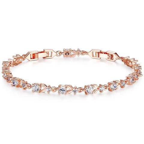 Rose Gold Chain Ling Bracelet for Women