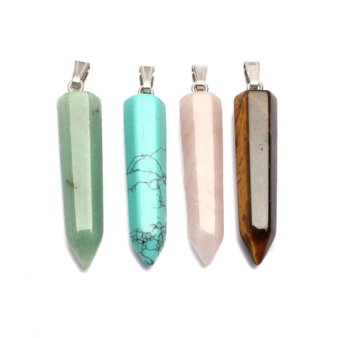 Natural Gemstone Necklace Pendant