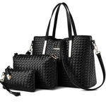 3 Sets Weave Pattern Handbags