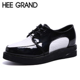 Lace-up Square Heel Oxfords for Women