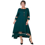 Long Green Maxi Evening Dress