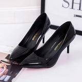 Red Pointed Toe Pumps for Women