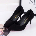 Red Pointed Toe Pumps for Women