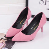 Red Pointed Toe Pumps for Women