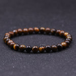 Minimalist Natural Stone Beads Tiger Eye Bracelet