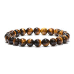 Minimalist Natural Stone Beads Tiger Eye Bracelet