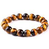 Minimalist Natural Stone Beads Tiger Eye Bracelet