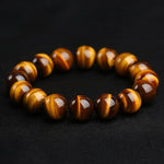 Minimalist Natural Stone Beads Tiger Eye Bracelet