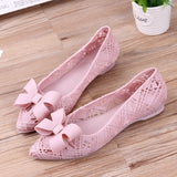 Summer Jelly Flat Rain Shoes