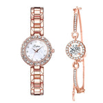 Lvpai Luxury Geometric Bangle Quartz Watch Set