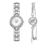 Lvpai Luxury Geometric Bangle Quartz Watch Set