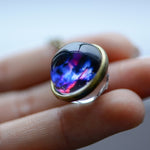 Nebula Galaxy Double Sided Pendant Necklace